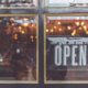 Picture of an Open Sign.