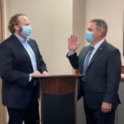 John Power swearing in as the new President of the Florida Tax Collector's Association