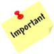 image of note saying important